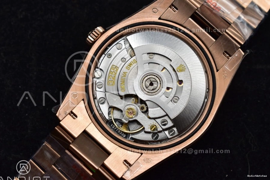 RG 36 V5 with Silver vr3255 DayDate 904L Edition Diamond (Gain EasyMatch Square on QF Steel President Bracelet Dial Best Weight) 675 1023